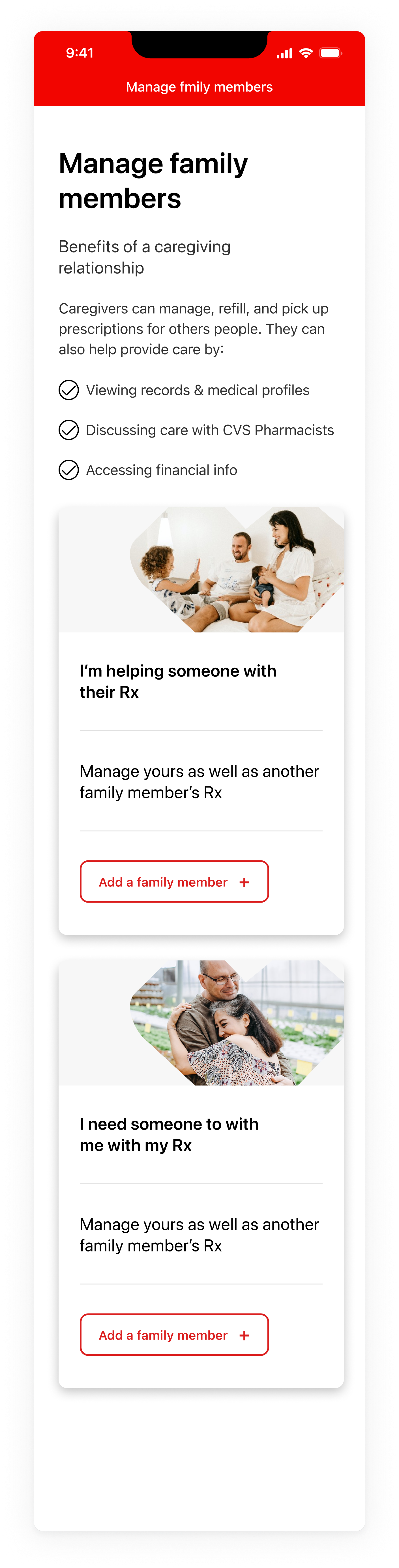 Full caregiver experience