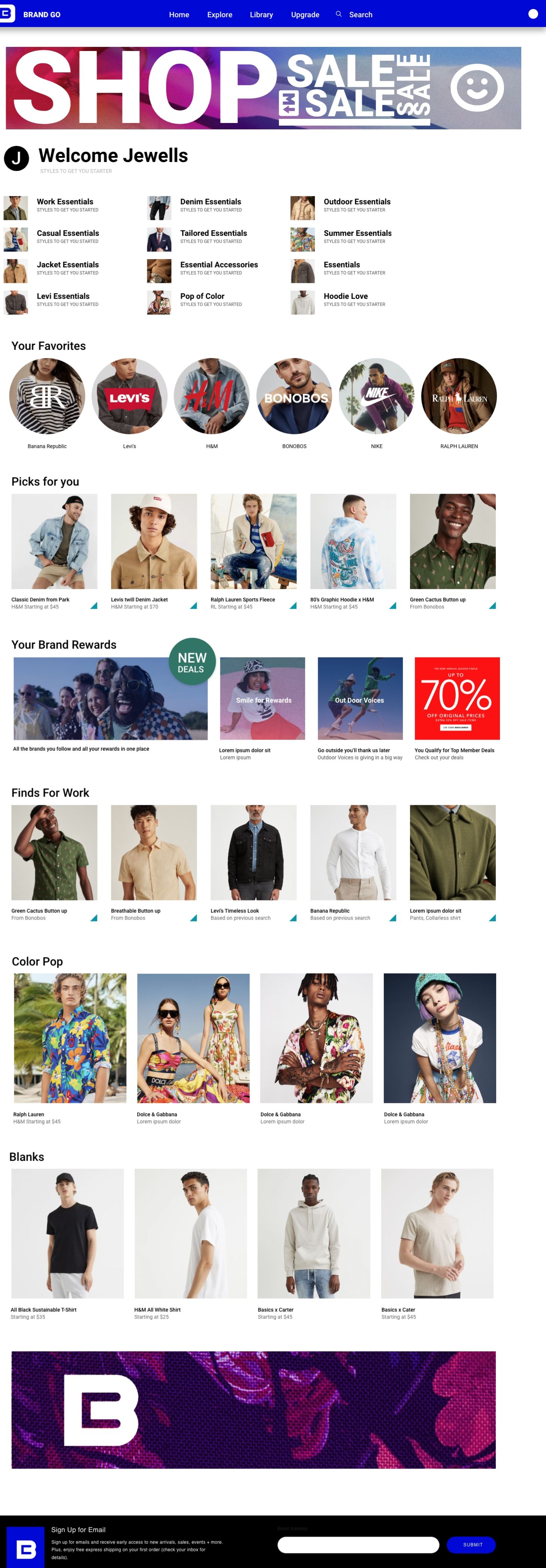 Social shopping flow