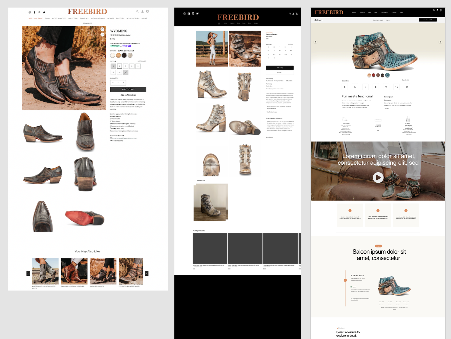 Modern product page